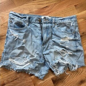 Pistola Distressed Denim Shorts